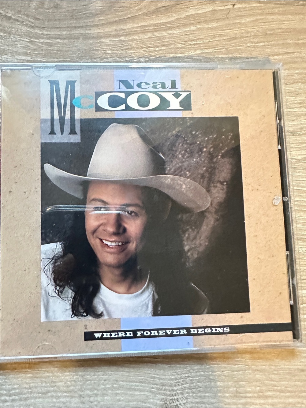 Neal McCoy CD "Where Forever Begins" - Tan & Black Art Cover